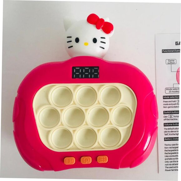 Upgraded Quick Push Game Popping Fidget Kids Toys with LED Screen - Kitty - Picture 2 of 6